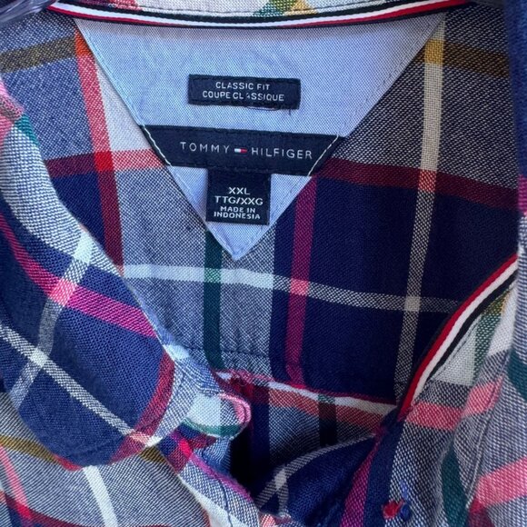 Tommy Hilfiger Multicolor Long Sleeve Button Down Shirt Women's Size XXL. - Picture 3 of 7